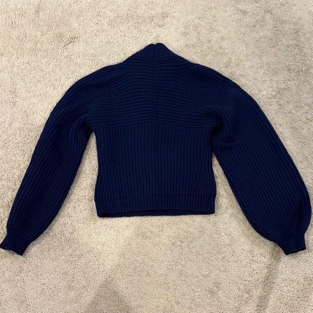 Alexander Wang Deep Blue V-Neck Sweater - Picture 2 of 2